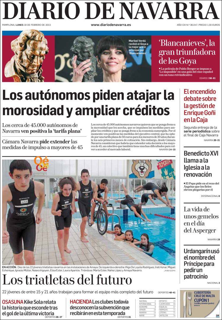 El Programa de Selecciones en Diario de Navarra